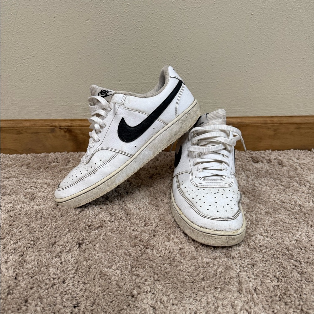 Nike Classic White and Black Shoes